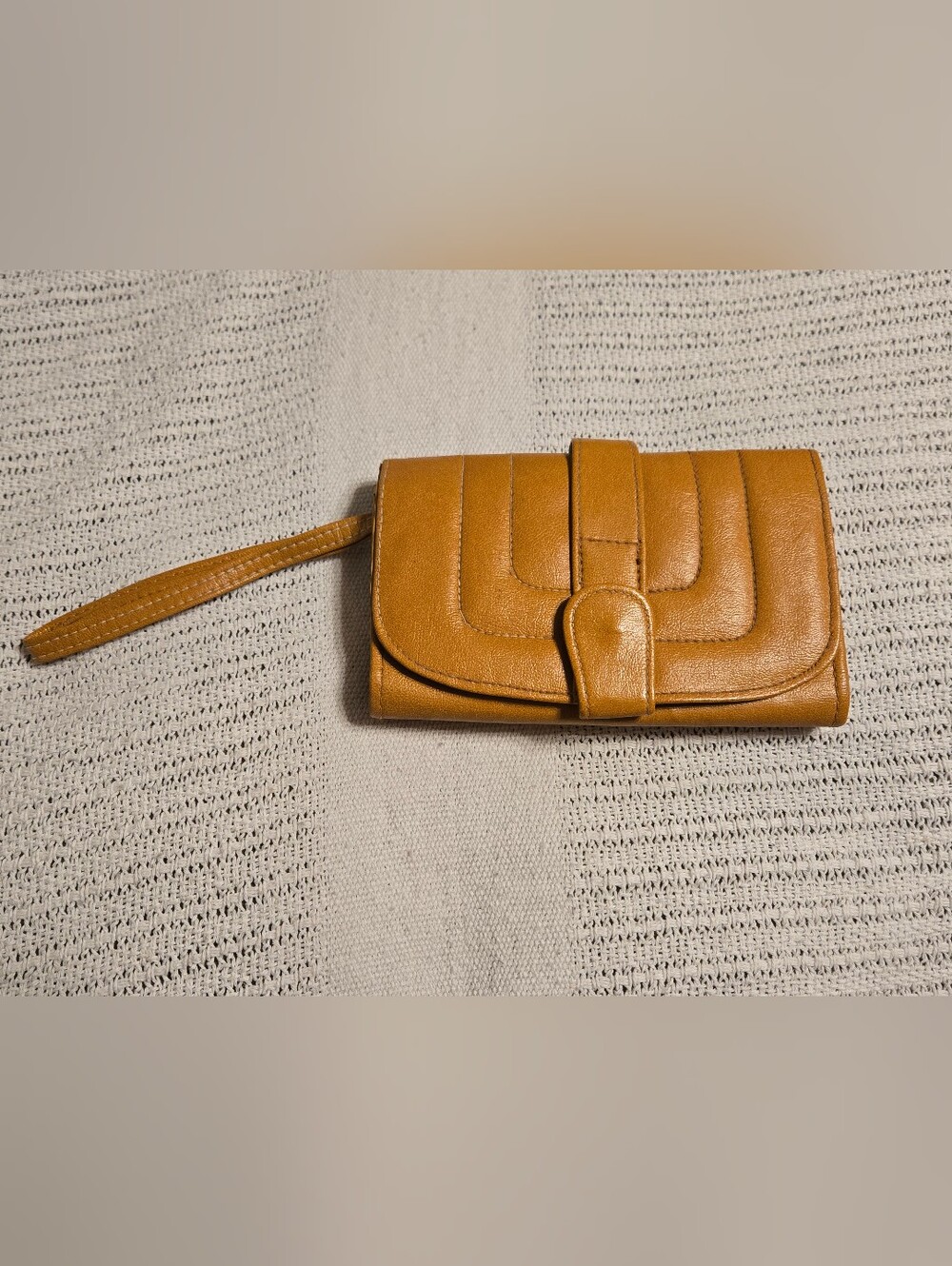 Vintage 70s/80s Vinyl Wallet Clutch Purse Organizer Pocket Book